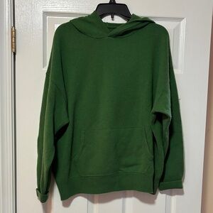 Handmade Super Soft 100% Cashmere Luxurious Green Unisex Hoodie Style Sweater